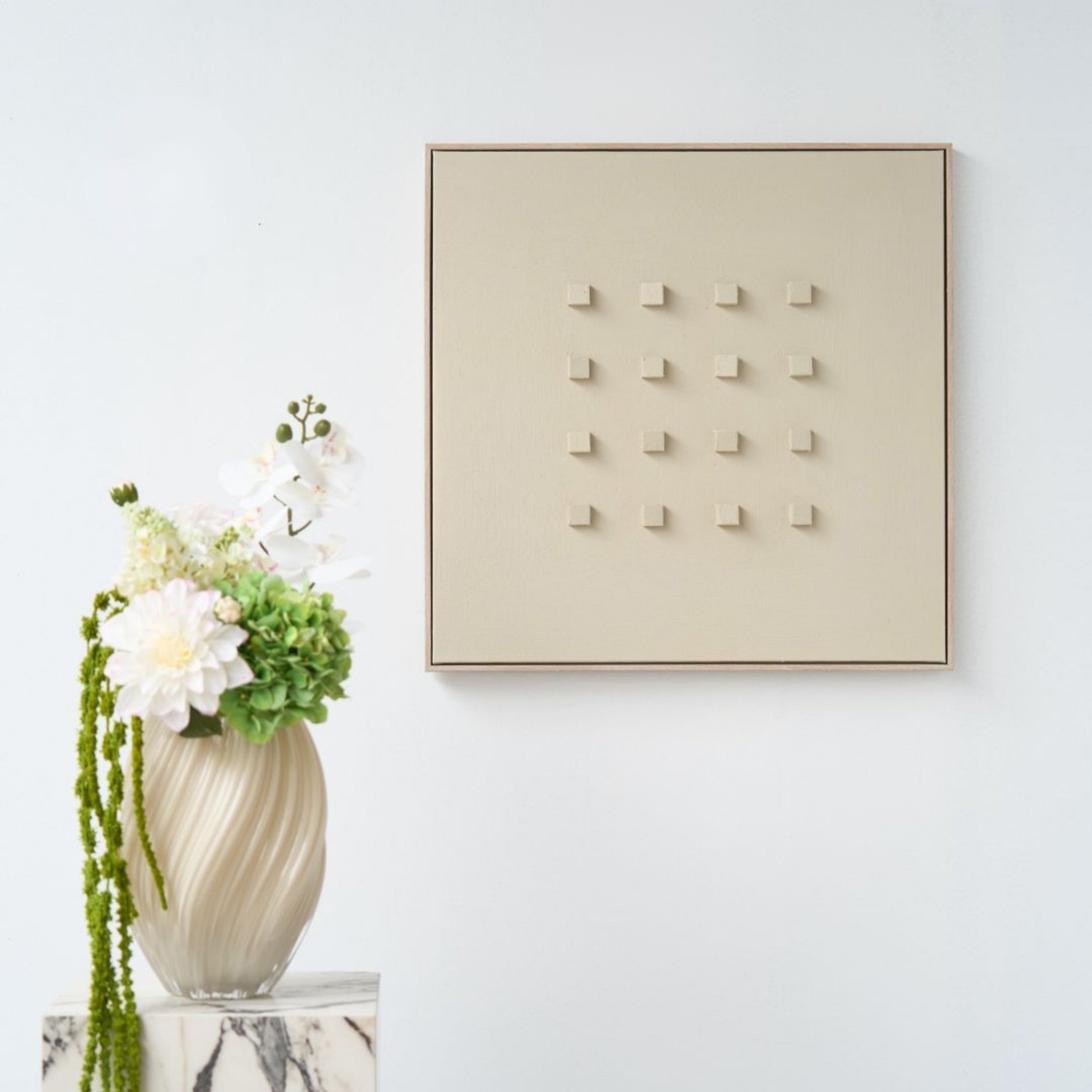 Square dots art billede